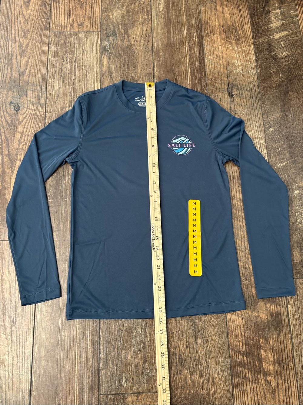 Salt Life NWT UV Performance Fishing Long Sleeve T Shirt Blue Men’s Size M - Picture 8 of 9